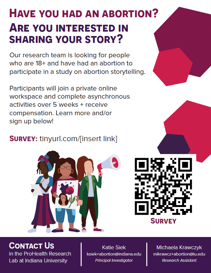 A very aesthetically-pleasing flyer that Michaela created for participant recruitment.